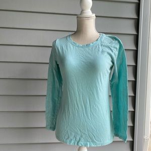 Sea foam blue long sleeve tee